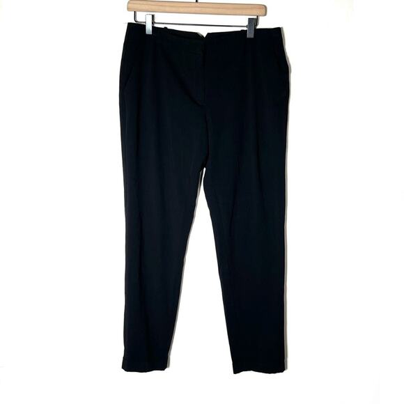 MNG by Mango black slim straight leg business casual dress pants size 8 B98 - Picture 1 of 3